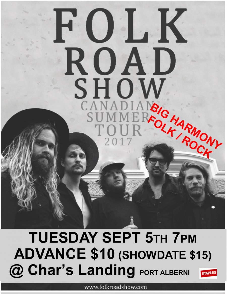 Concert Folk Road Show Big Harmony Folk Rock Alberni.ca